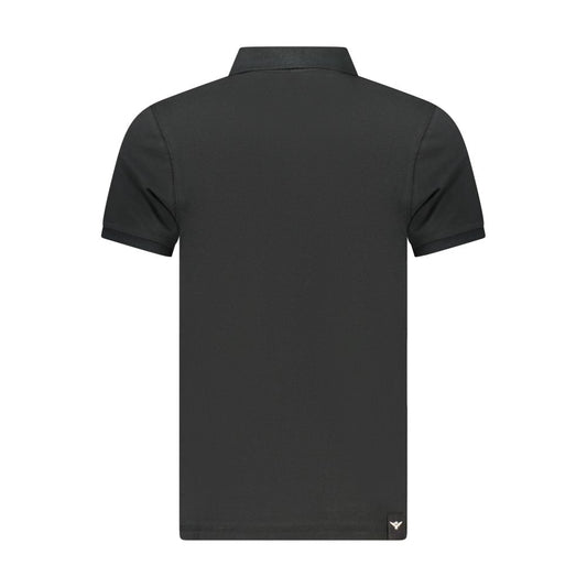 Black Cotton Men's Polo Shirt