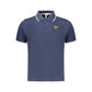 Blue Cotton Men's Polo Shirt