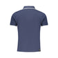 Blue Cotton Men's Polo Shirt