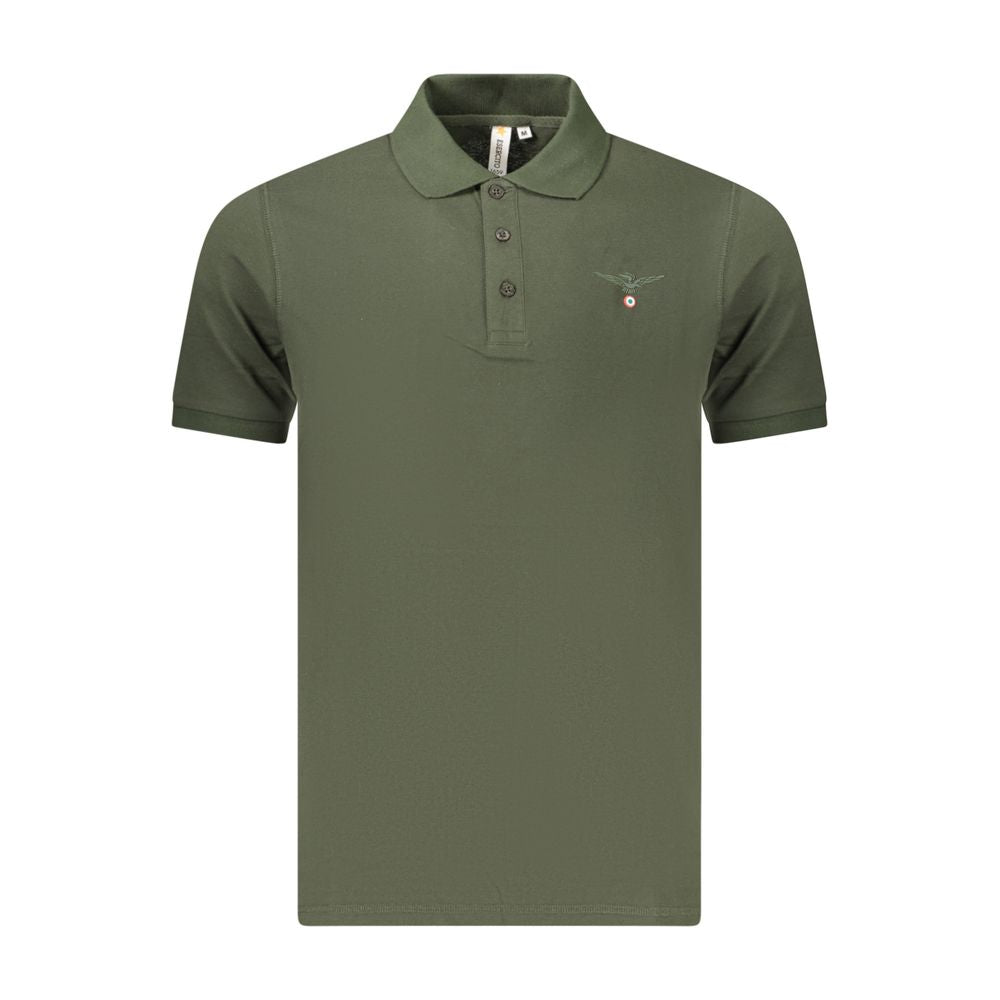 Green Cotton Polo Shirt