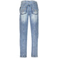 Azzurro Cotton Women's Jeans