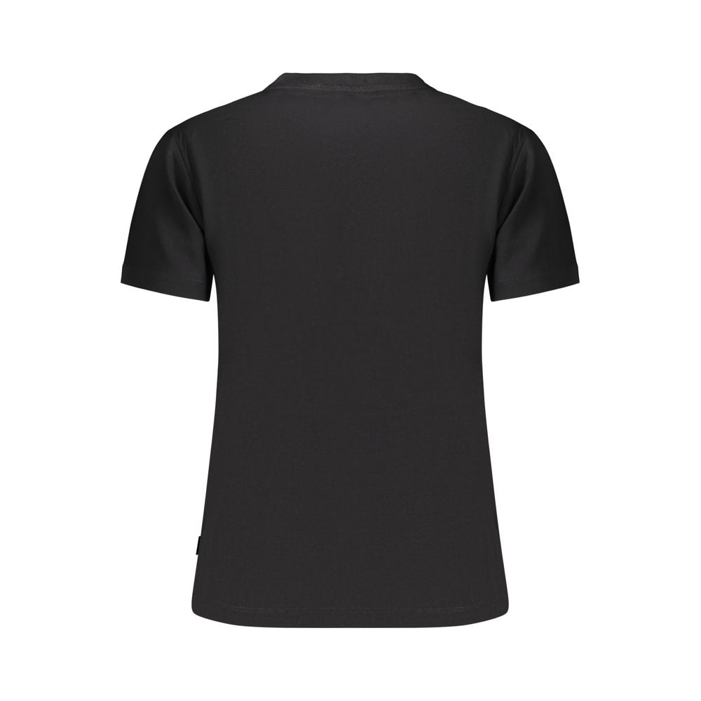 Black Cotton Women's T-Shirt
