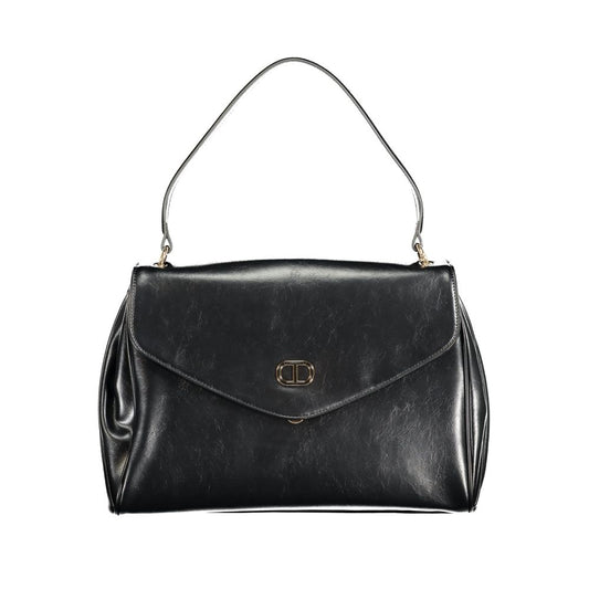 Black Polyurethane Women's Bag