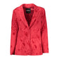 Red Polyester Blazer