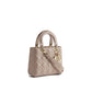 Beige Lamb Leather Handbag