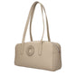 Beige Leather Shoulder Bag