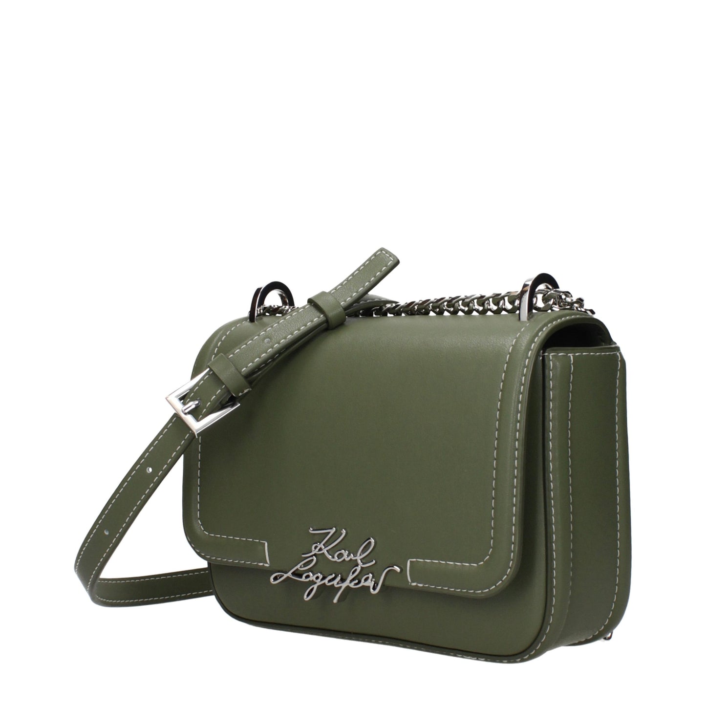 Green Leather Crossbody Bag