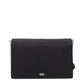 Black Polyethylene Crossbody Bag