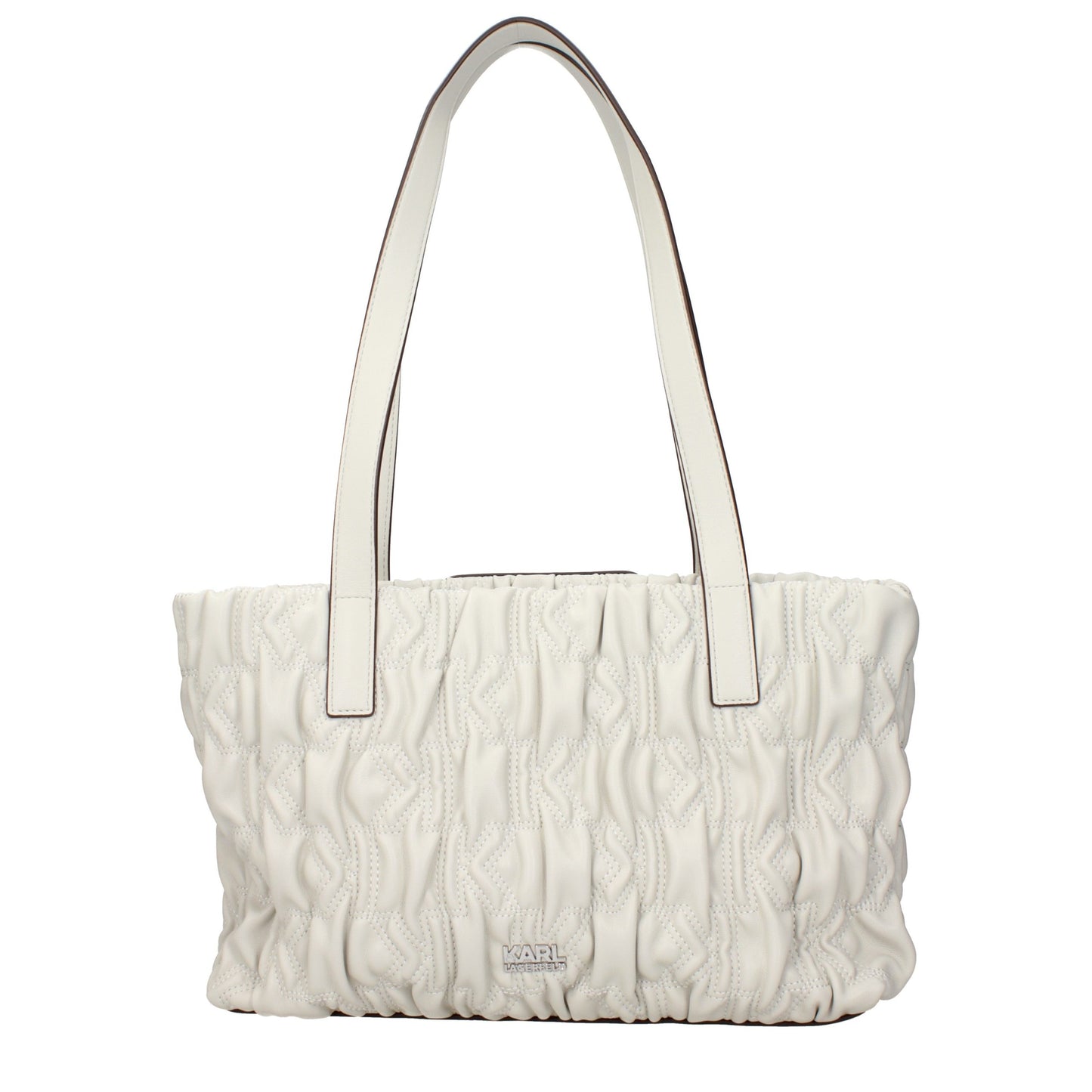 Gray Polyester Shoulder Bag