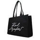Black Fabric Shoulder Bag