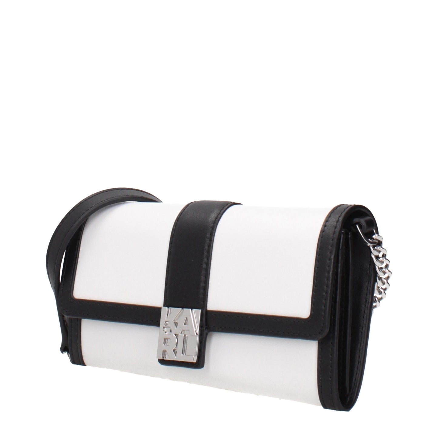 White Leather Clutch Bag