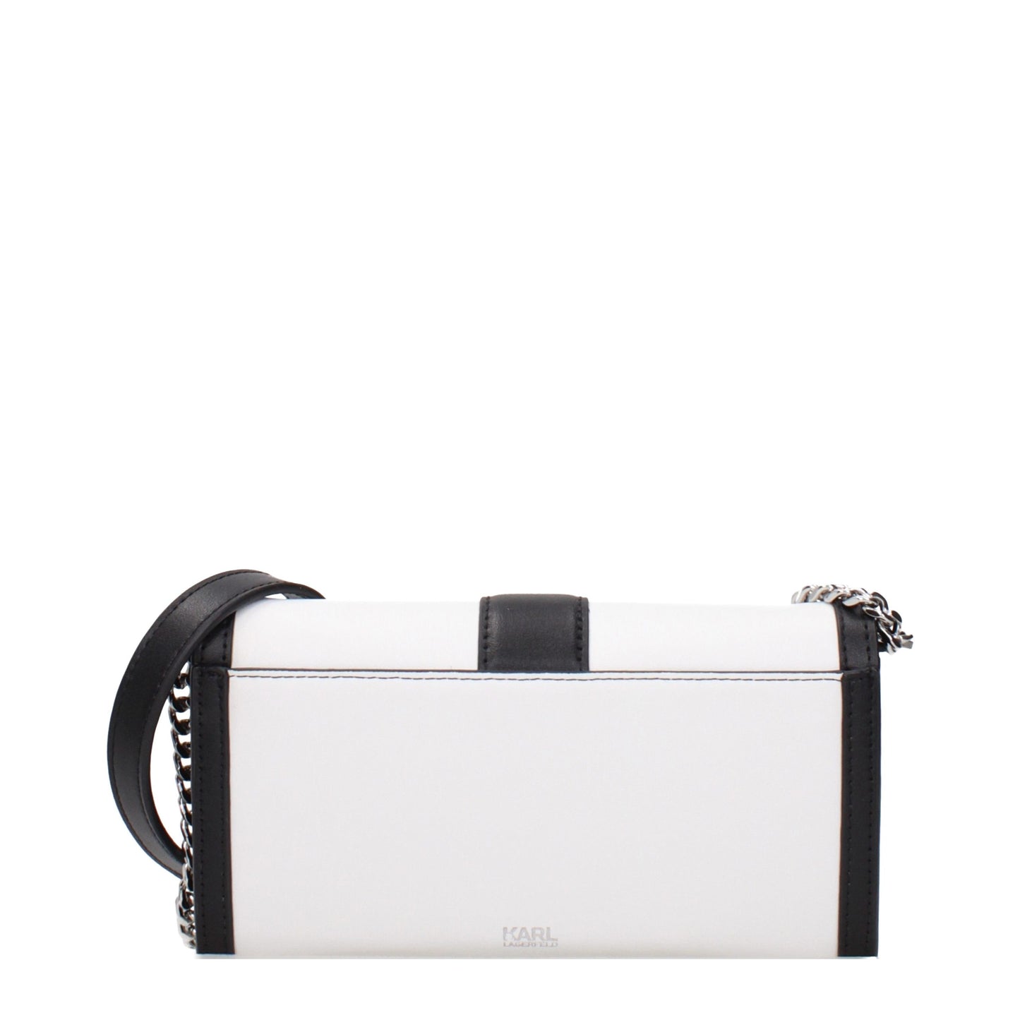 White Leather Clutch Bag