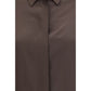 Brown Silk Dress Shirt