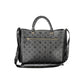 Black Polyurethane Women Handbag