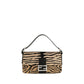 Beige Calf Leather Bos Taurus Shoulder Bag