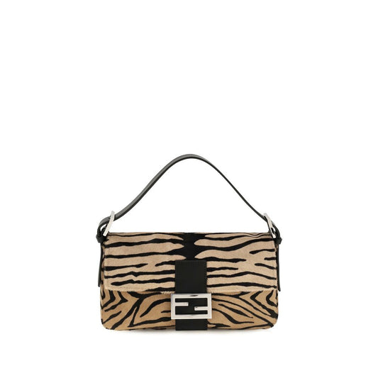 Beige Calf Leather Bos Taurus Shoulder Bag