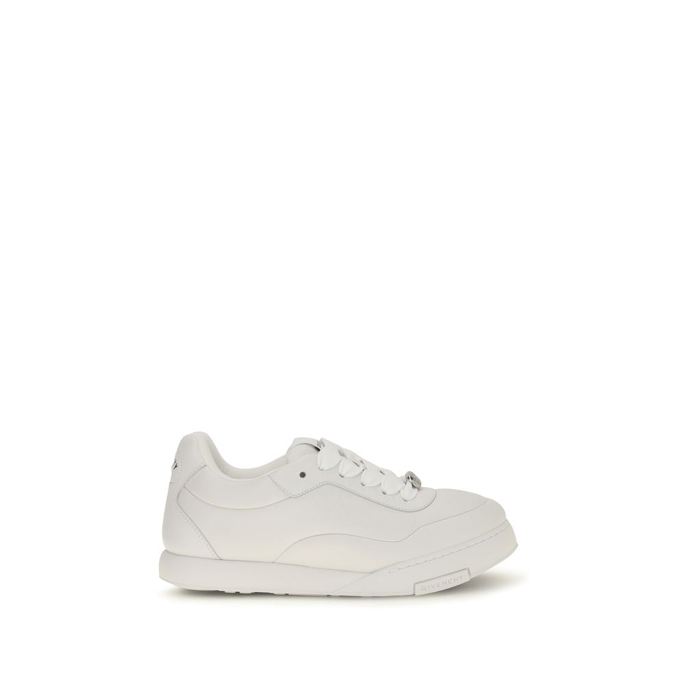 White Calf Leather Bos Taurus Sneakers