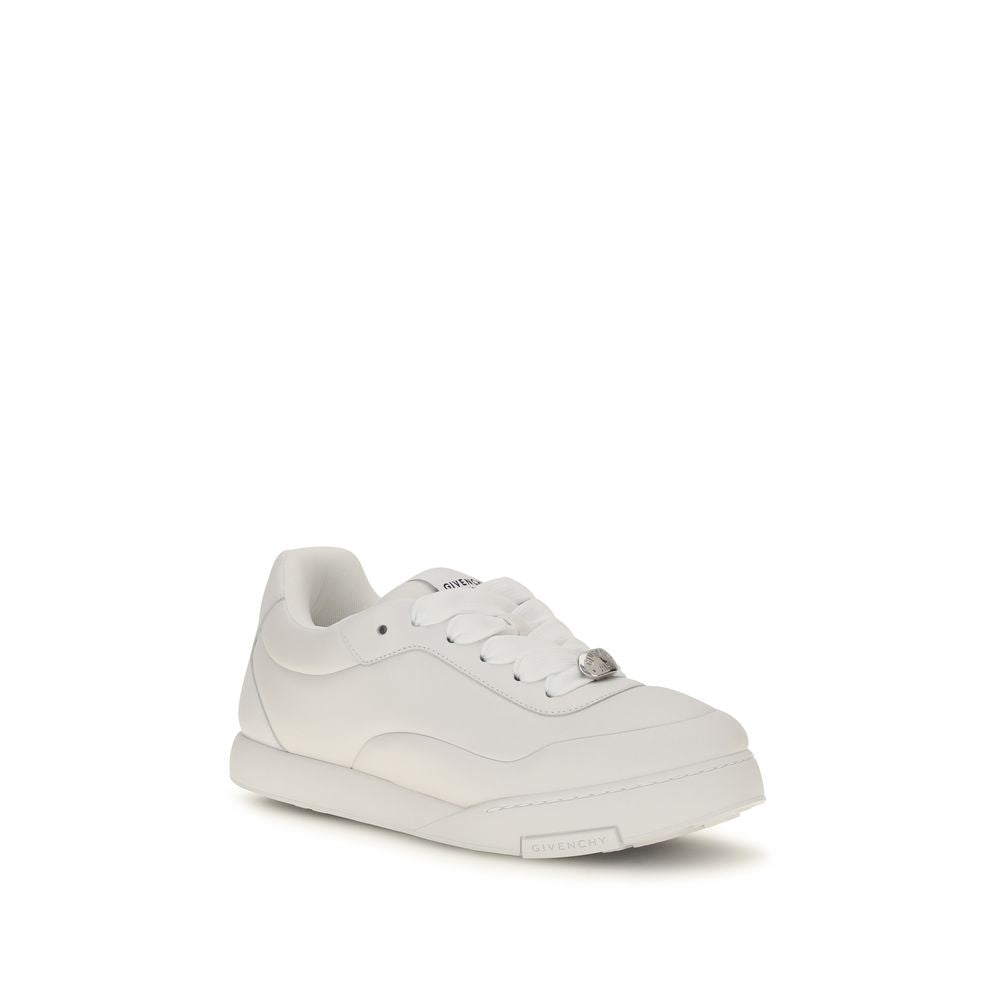 White Calf Leather Bos Taurus Sneakers