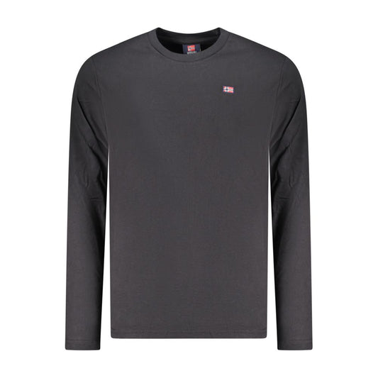 Black Cotton Mens T-Shirt