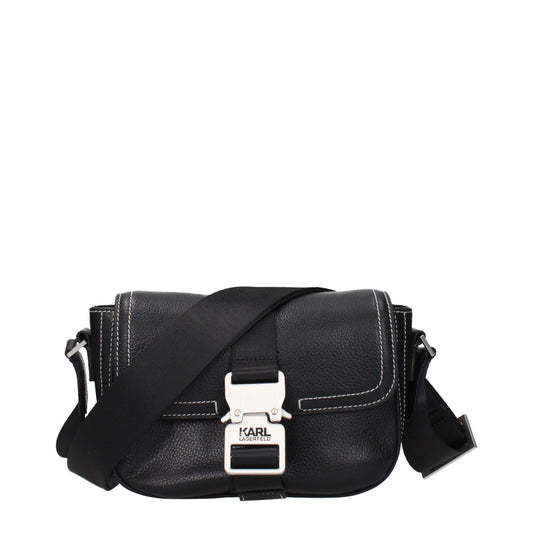 Black Leather Crossbody Bag