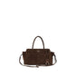 Brown Suede Leather Shoulder Bag