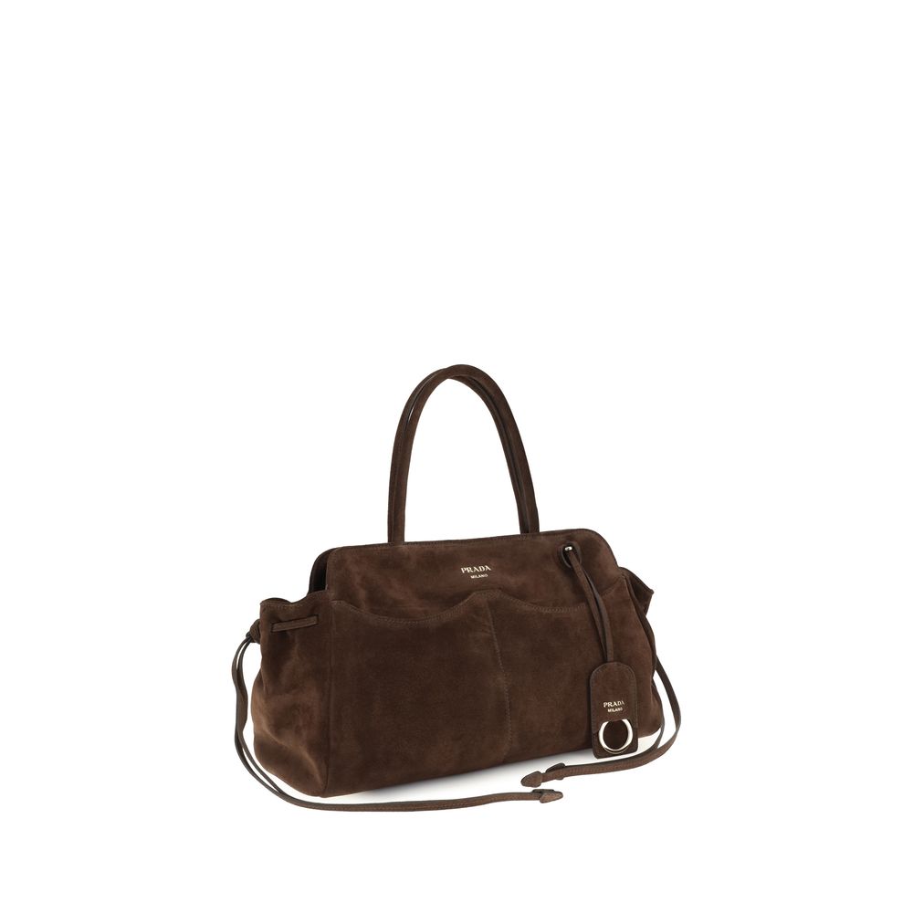 Brown Suede Leather Shoulder Bag