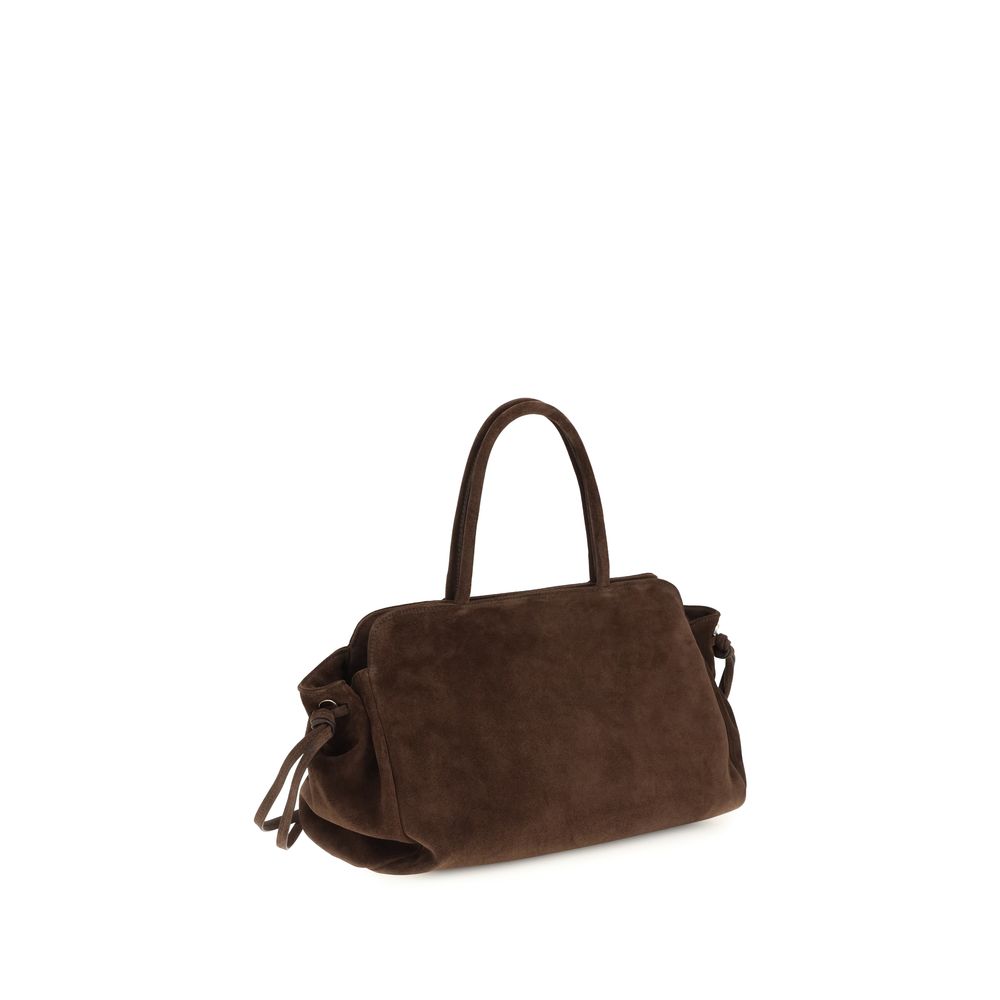 Brown Suede Leather Shoulder Bag