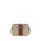 Beige Fabric Shoulder Bag