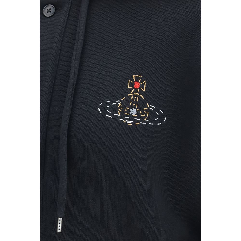 Black Cotton Sweatshirt