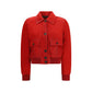 Red Goatskin Full-Length Jacket