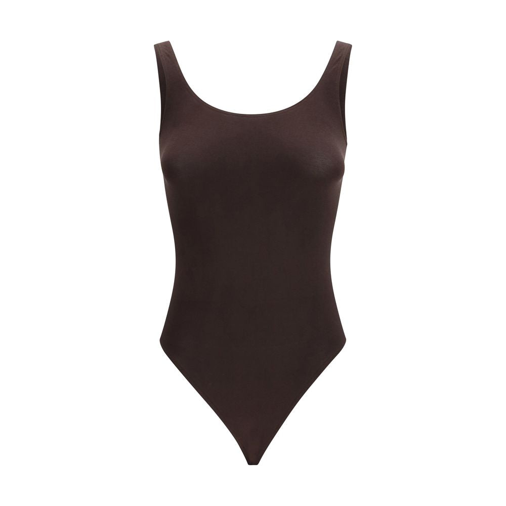Brown Cotton Bodysuit