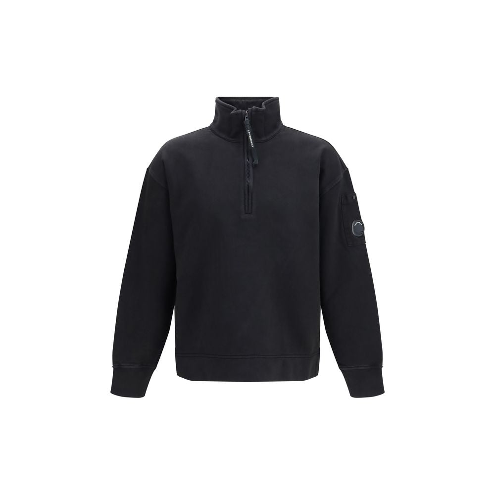 Black Cotton Sweatshirt