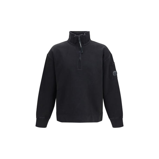 Black Cotton Sweatshirt
