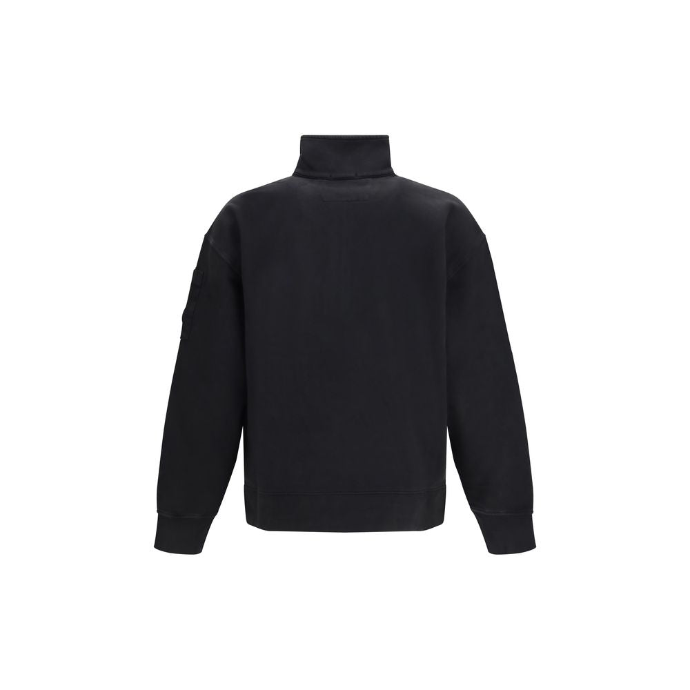 Black Cotton Sweatshirt