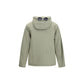 Gray Polyamide Full-Length Jacket