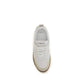 White Calf Leather Bos Taurus Low Top Sneakers