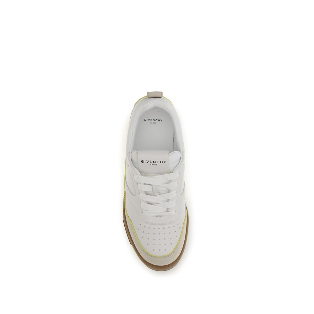 White Calf Leather Bos Taurus Low Top Sneakers
