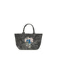 Gray Cotton Shoulder Bag