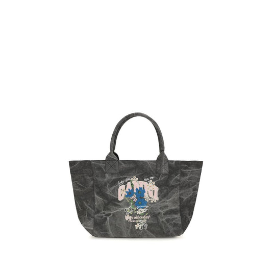 Gray Recycled Cotton Shoulder Bag