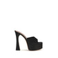 Black Calf Leather Bos Taurus Platform Sandals