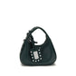 Bicolor Recycled Leather Shoulder Bag