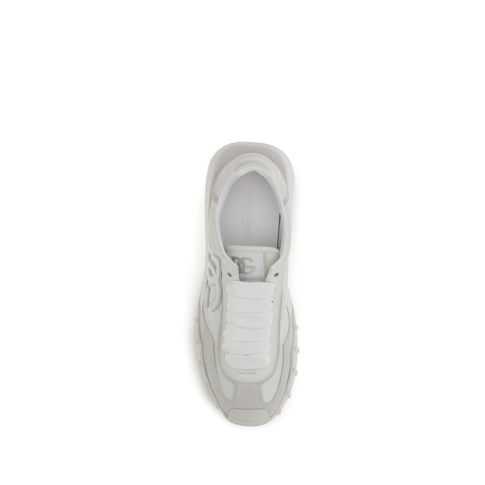 White Calf Leather Bos Taurus Athletic Sneakers