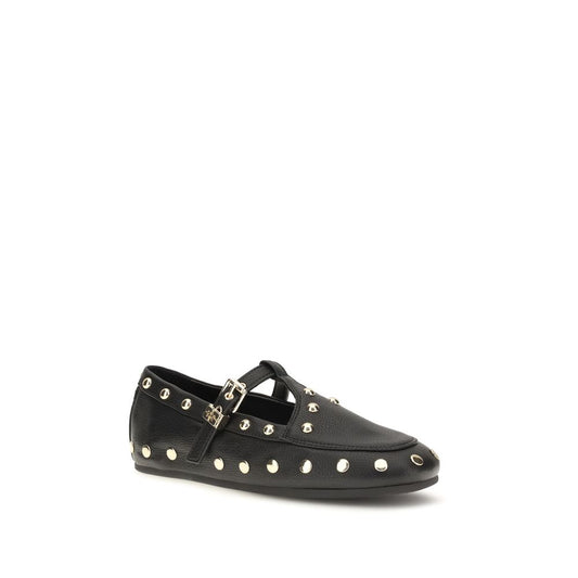 Black Recycled Polyester Ballet Flats