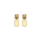 Gold Glass Earrings