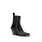 Black Calf Leather Bos Taurus Ankle Boots