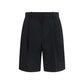 Black Wool Oves Aries Bermuda Shorts