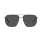 Gray Metal Sunglasses