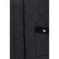 Black Cotton Full-Length Jacket