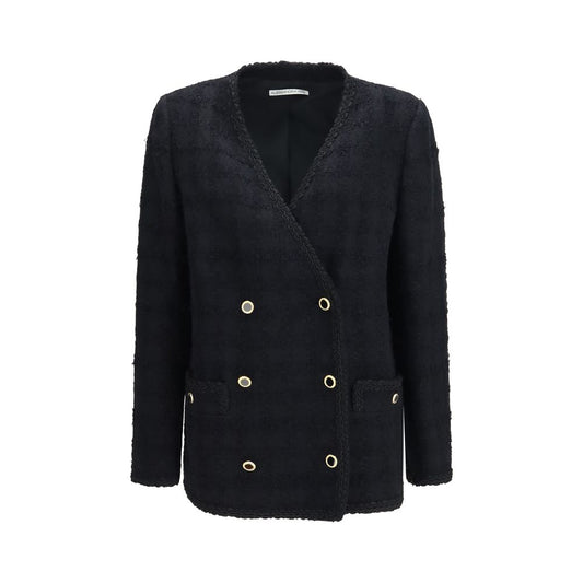 Black Cotton Full-Length Jacket
