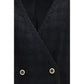 Black Cotton Full-Length Jacket